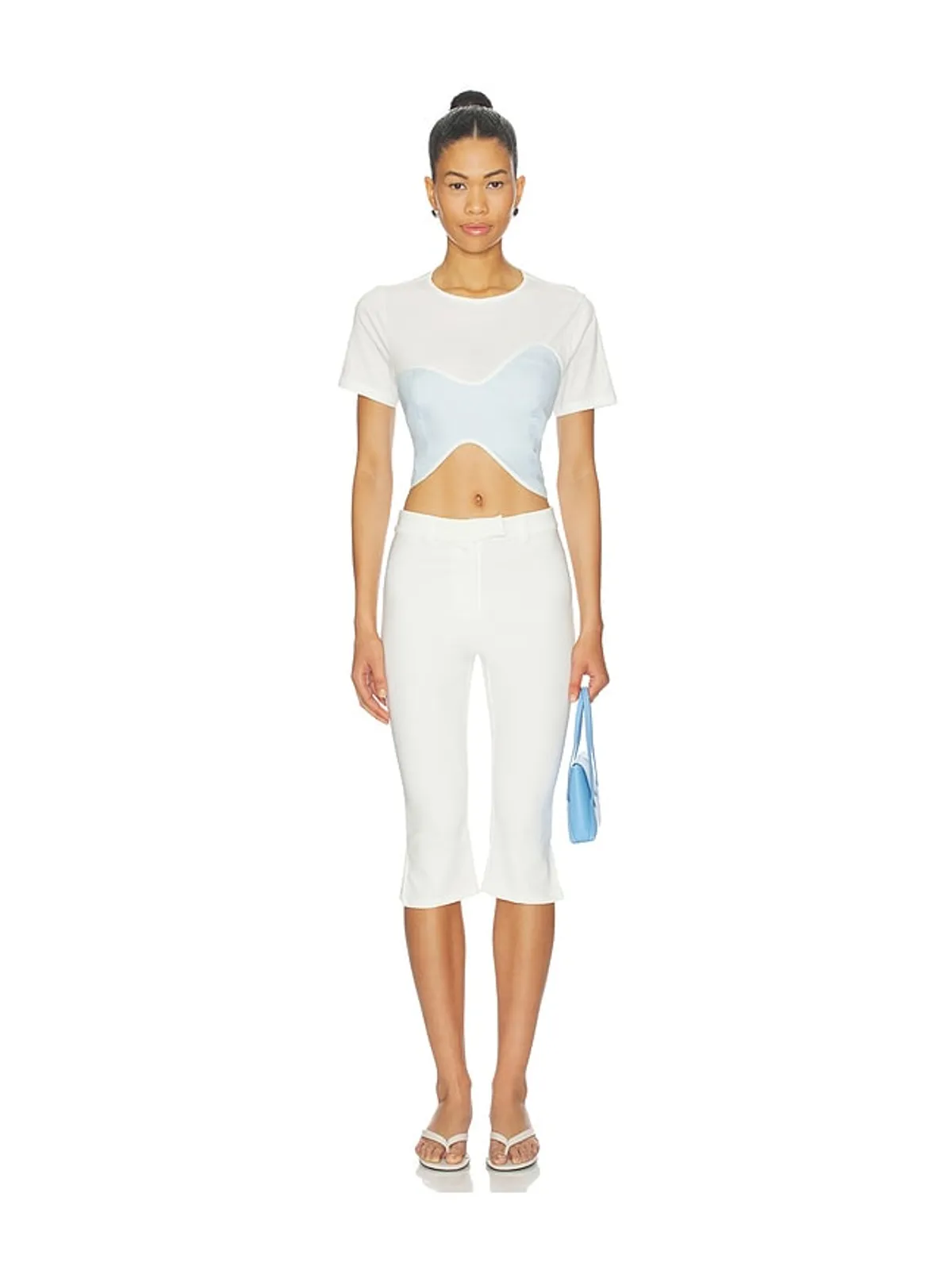 AZULU CECI トップ - Baby Blue,White. - 画像4