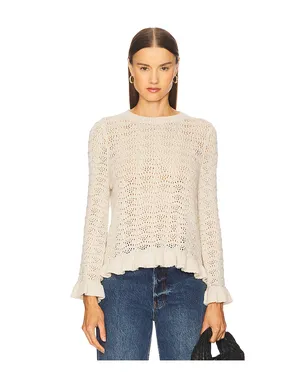 Autumn Cashmere ポインテールラッフルエッジ クルーネックトップス - サムネイル1
