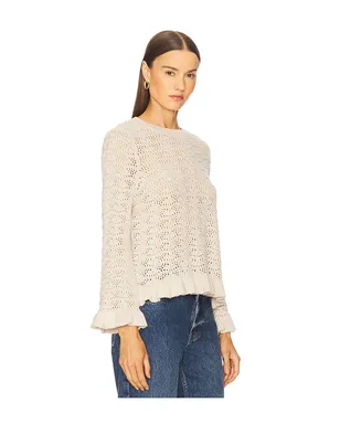 Autumn Cashmere ポインテールラッフルエッジ クルーネックトップス - サムネイル2