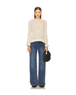 Autumn Cashmere ポインテールラッフルエッジ クルーネックトップス - サムネイル4