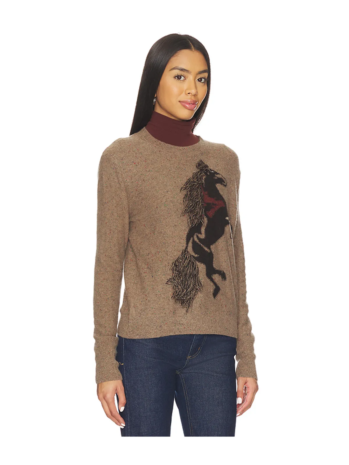 Autumn Cashmere INTARSIA クルーセーター - 画像2
