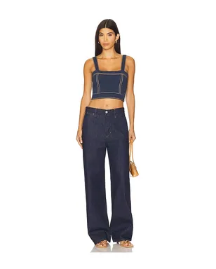 Autumn Cashmere クロップド トップステッチ タンクトップ - サムネイル4