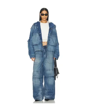 Alexander Wang OVERSIZED CARGO WIDE LEG デニム - サムネイル6