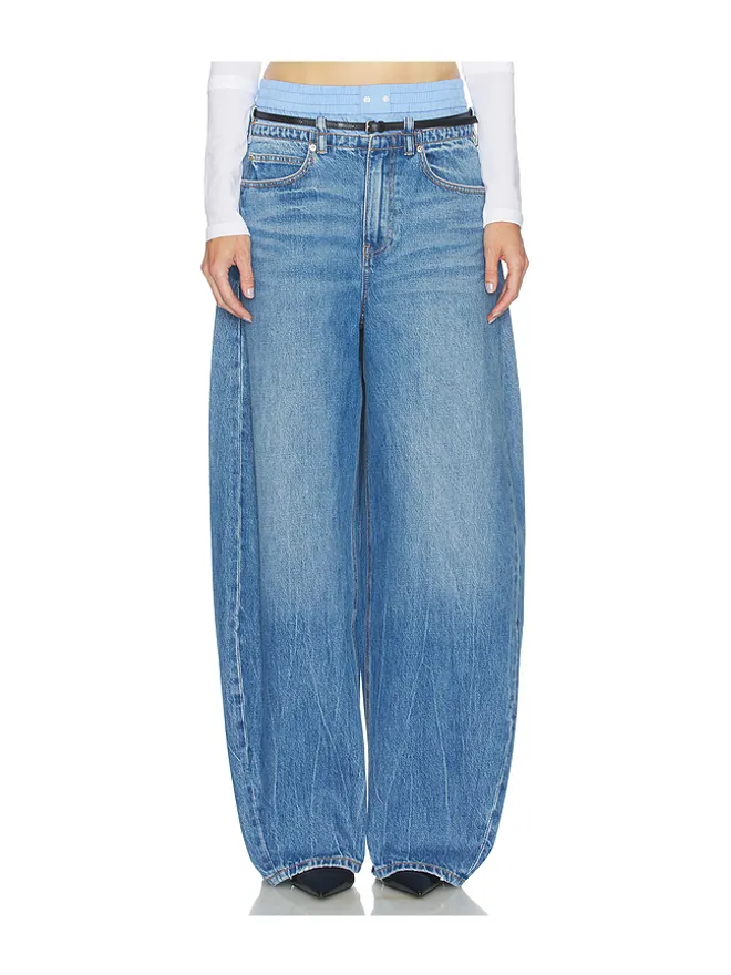 Alexander Wang Alexander Wang PRESTYLE BLOW UP WITH LEATHER BELT AND BOXER デニムの商品画像