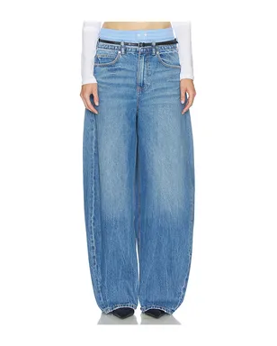 Alexander Wang PRESTYLE BLOW UP WITH LEATHER BELT AND BOXER デニム - サムネイル1