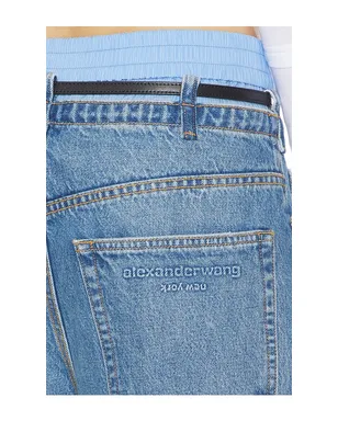 Alexander Wang PRESTYLE BLOW UP WITH LEATHER BELT AND BOXER デニム - サムネイル6