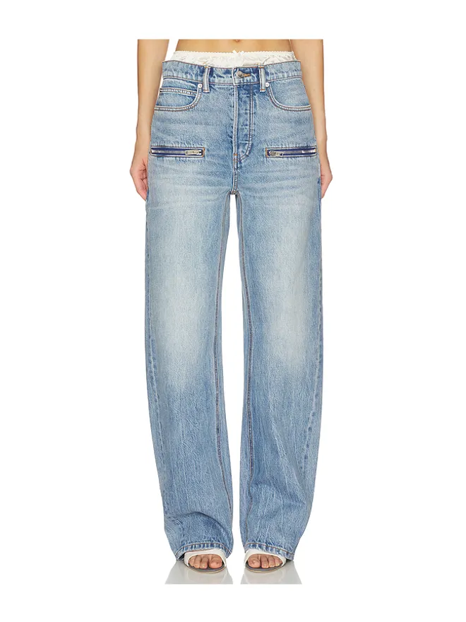 Alexander Wang Alexander Wang SILK PRESTYLE FLOAT WITH HORIZONTAL ZIPS デニムの商品画像