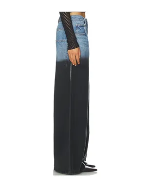 Alexander Wang SURGE WIDE LEG WITH PARTIAL COATING デニム - Blue,Black. - サムネイル3