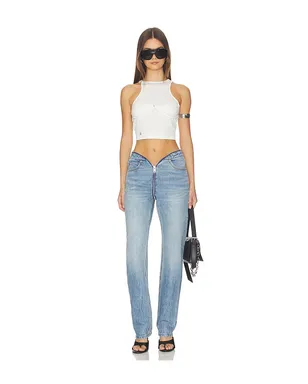 Alexander Wang DIPPED V ZIP WAISTBAND STRAIGHT LEG デニム - サムネイル5
