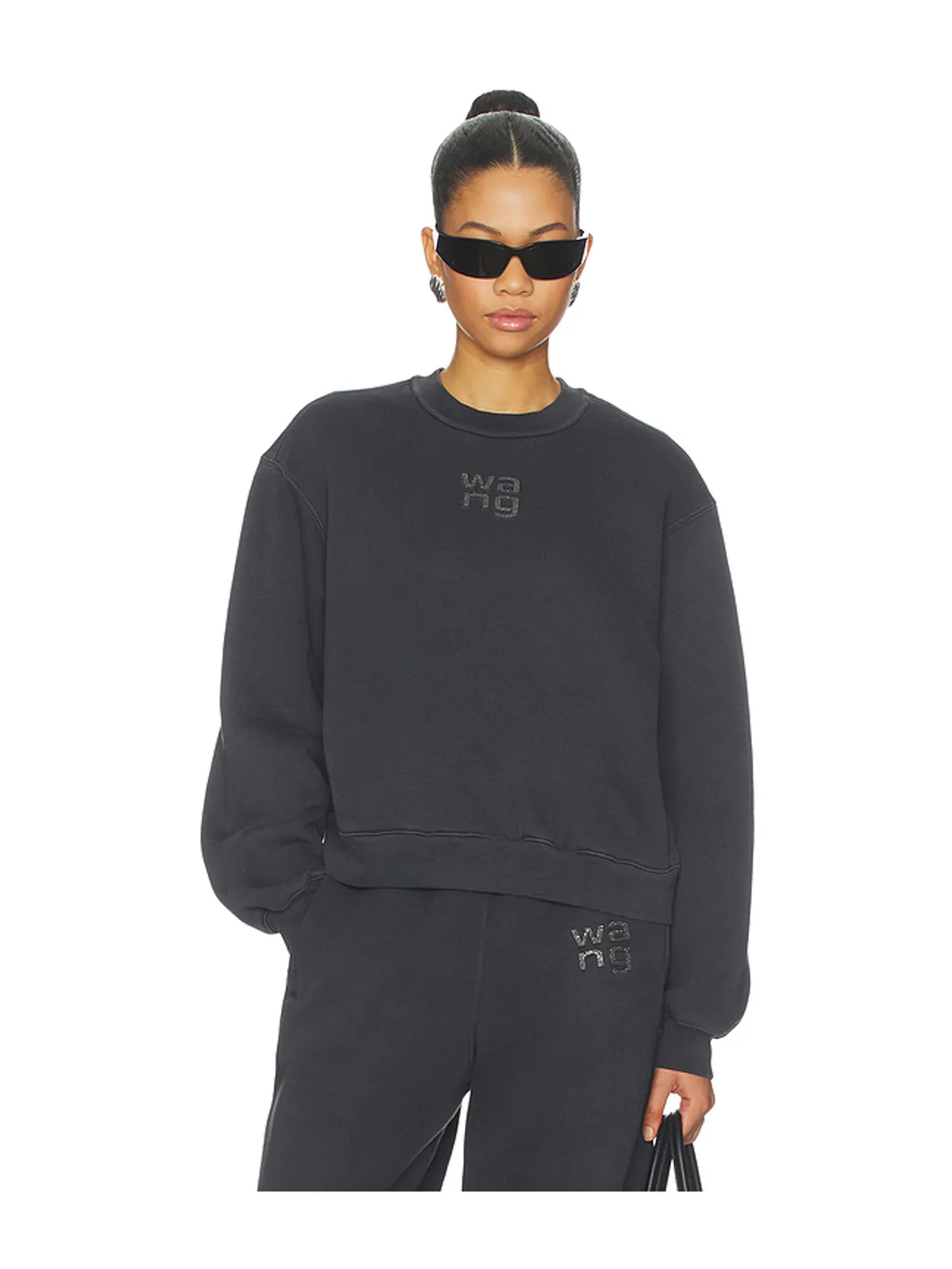 Alexander Wang HOTFIX LOGO スウェットシャツ - 画像1