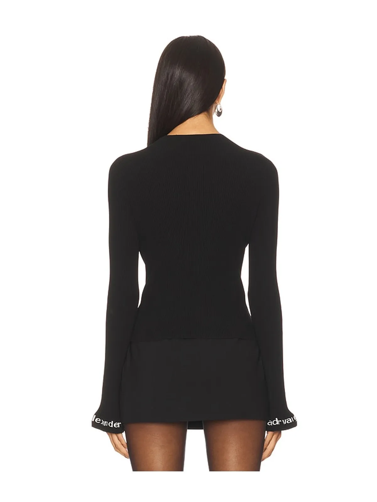 Alexander Wang LOGO RIBBED プルオーバー - 画像3
