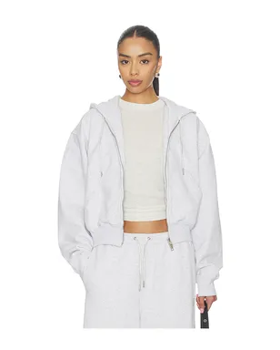 Alexander Wang ZIP UP WITH RHINESTONE DRAWCORD パーカー - サムネイル1