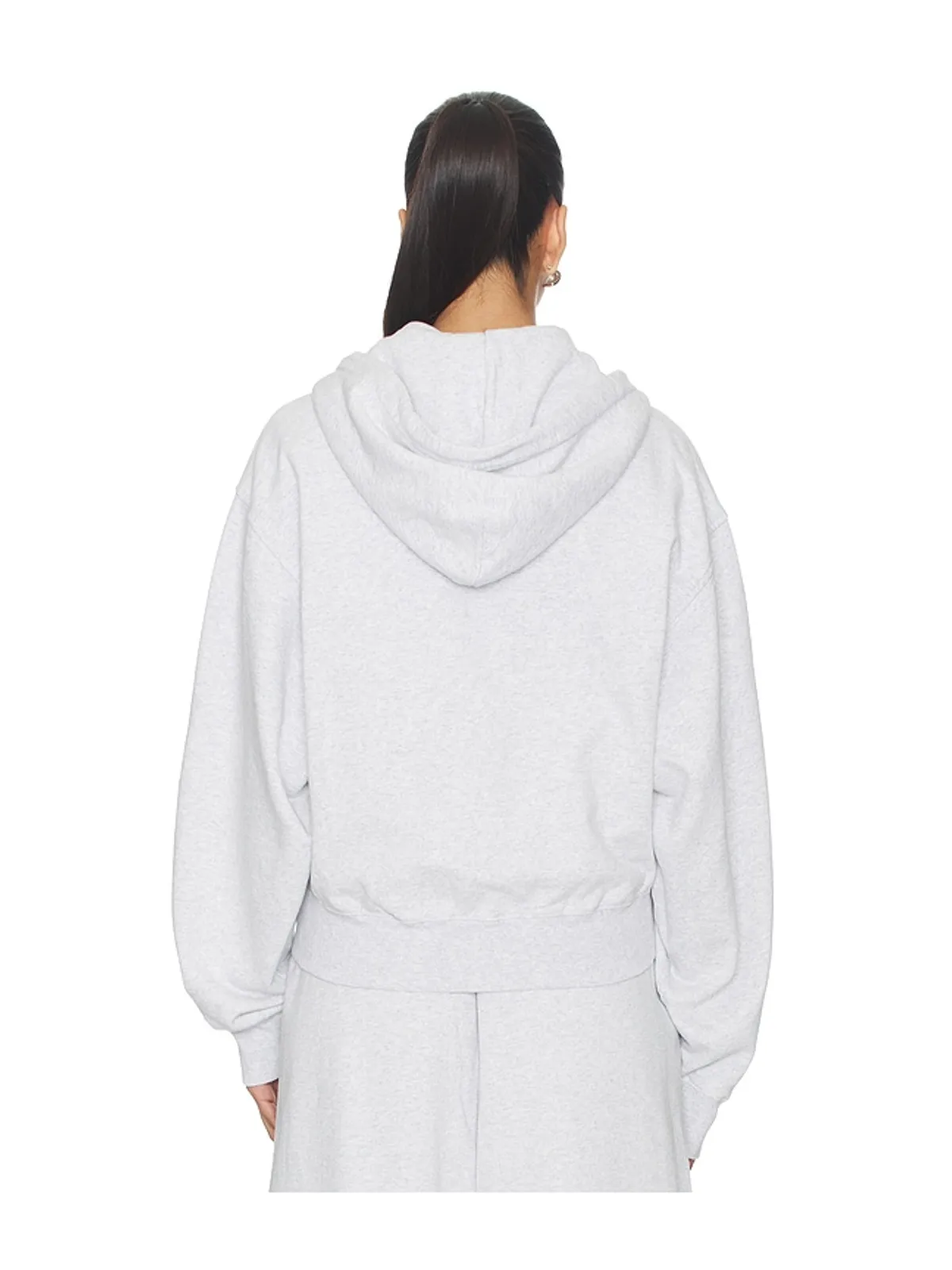 Alexander Wang ZIP UP WITH RHINESTONE DRAWCORD パーカー - 画像4