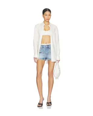 Alexander Wang SILK PRESTYLE MID RISE WITH HORIZONTAL ZIPS ショートパンツ - サムネイル5