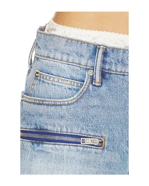 Alexander Wang SILK PRESTYLE MID RISE WITH HORIZONTAL ZIPS ショートパンツ - サムネイル6