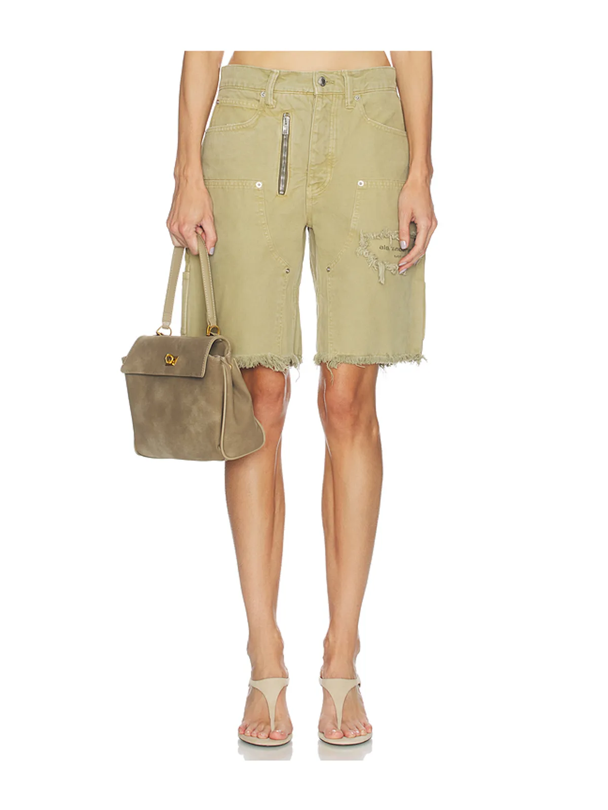 Alexander Wang MID RISE CARPENTER WITH ZIP ショートパンツ - 画像1