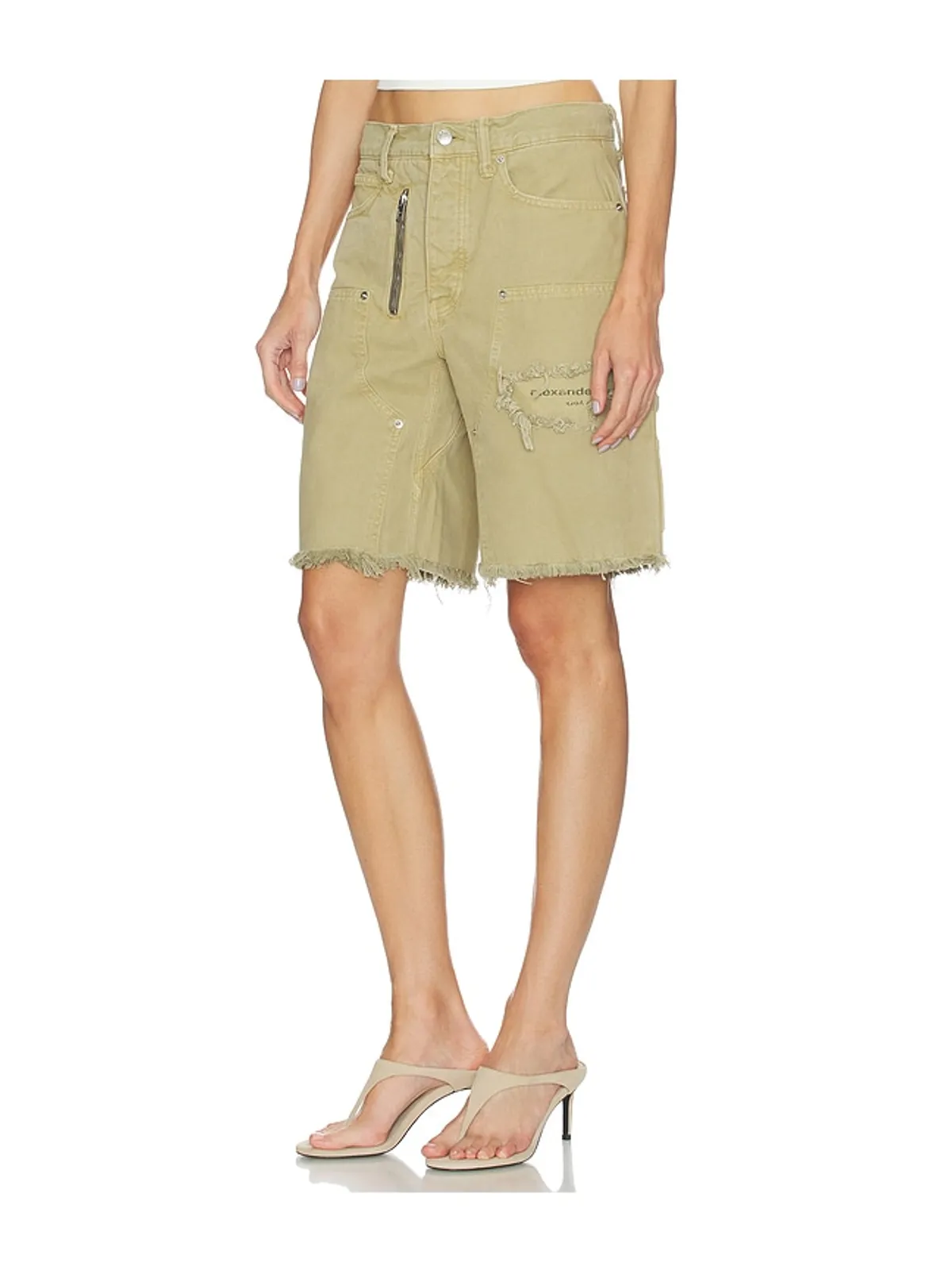 Alexander Wang MID RISE CARPENTER WITH ZIP ショートパンツ - 画像3