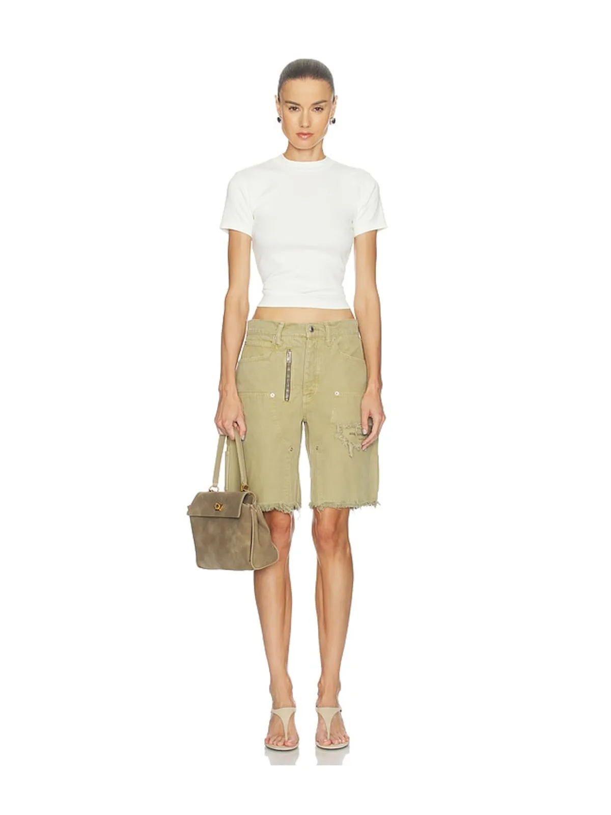 Alexander Wang MID RISE CARPENTER WITH ZIP ショートパンツ - 画像5