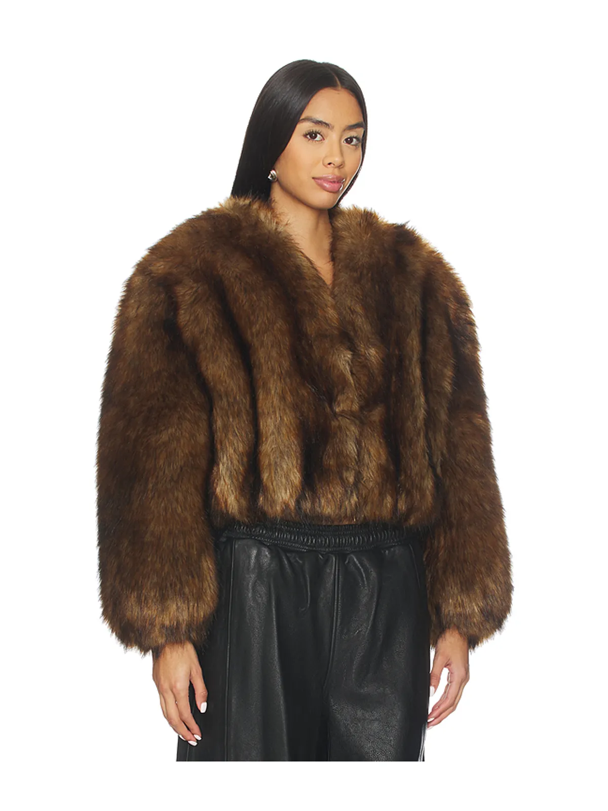 Alexander Wang FAUX FUR CROPPED ジャケット - 画像2