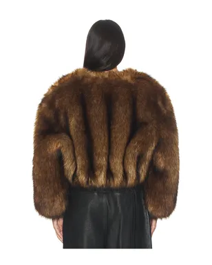 Alexander Wang FAUX FUR CROPPED ジャケット - サムネイル3