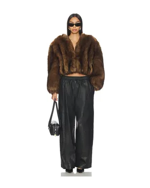 Alexander Wang FAUX FUR CROPPED ジャケット - サムネイル4