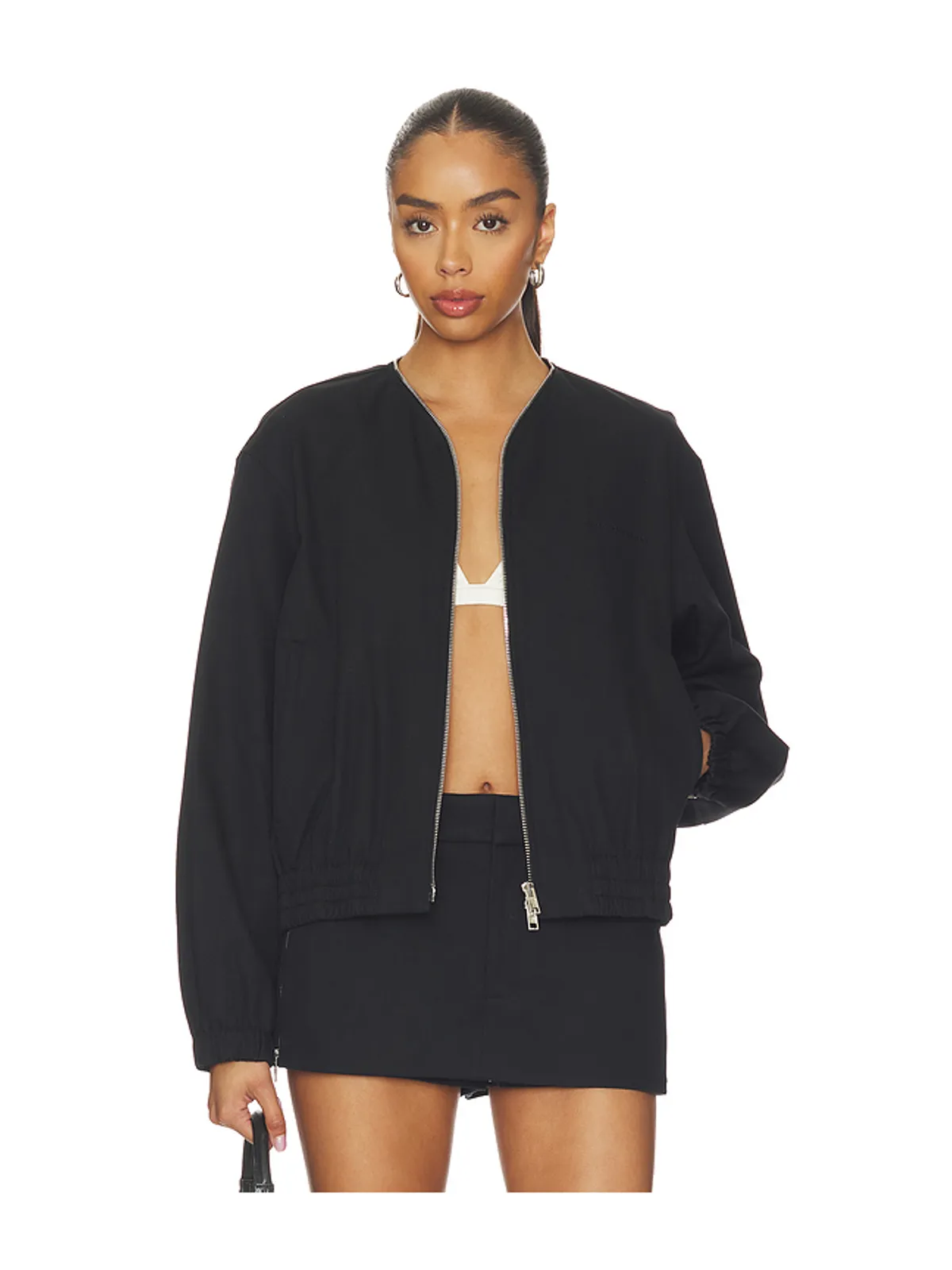 Alexander Wang COACHES WITH CONTINUOUS LOOP ZIPPER ジャケット - 画像1