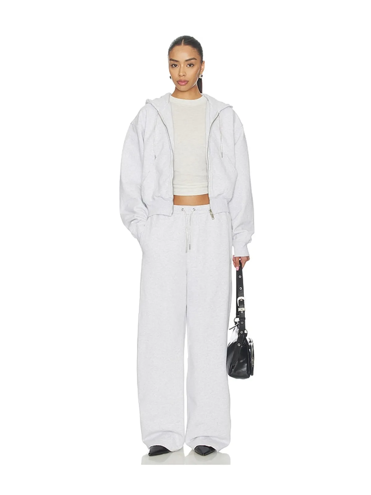 Alexander Wang MID RISE SWEAT WITH RHINESTONE DRAWCORD パンツ - 画像5