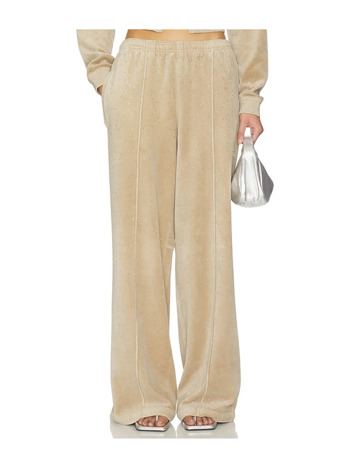 Alexander Wang ALLOVER HOTFIX RELAXED パンツ - 画像1