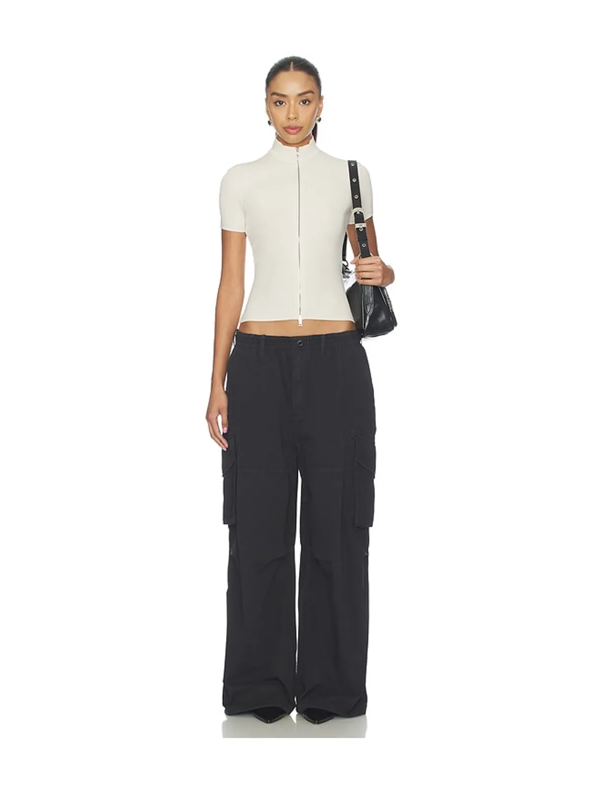 Alexander Wang MID RISE CARGO WITH INTERNAL LOGO パンツ - 画像5