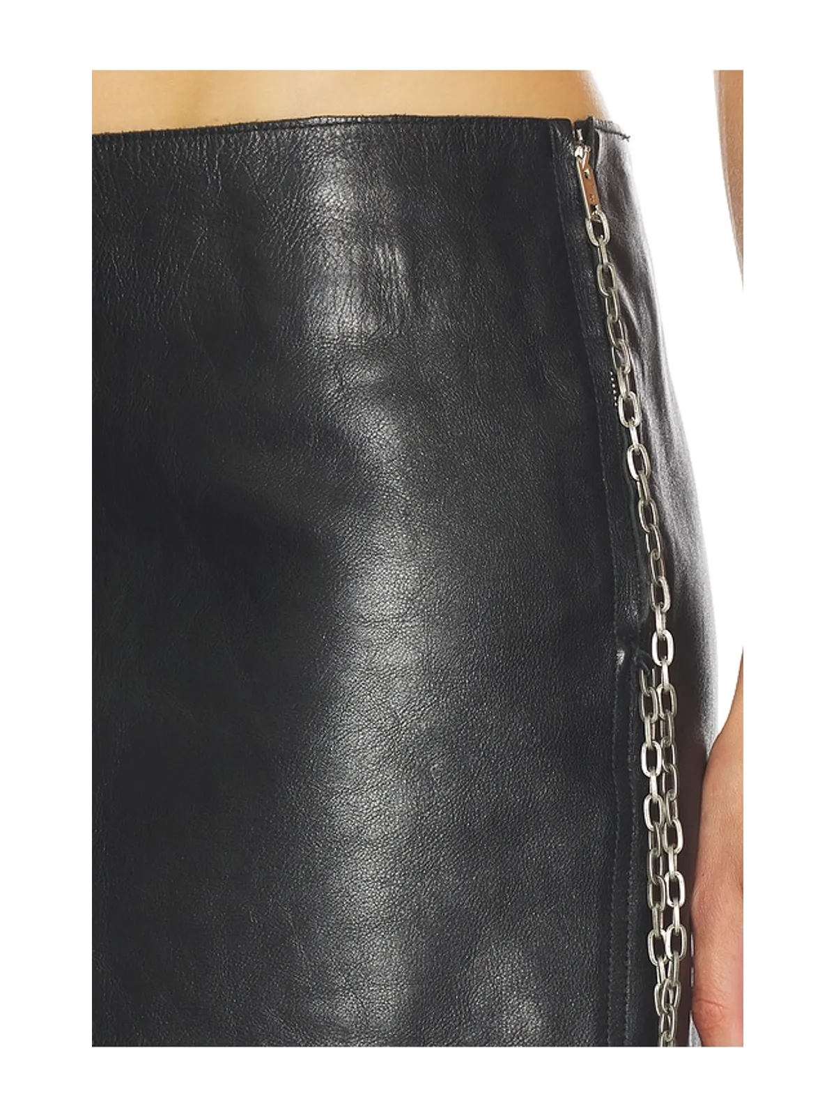 Alexander Wang LOW-RISE LEATHER MINI スカート - 画像6