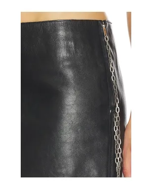 Alexander Wang LOW-RISE LEATHER MINI スカート - サムネイル6