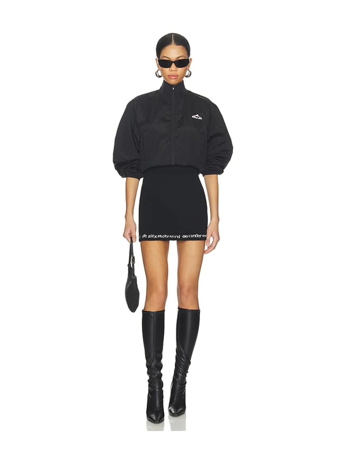 Alexander Wang LOGO RIBBED MINI スカート - 画像5