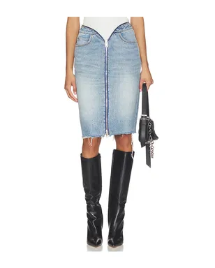 Alexander Wang DIPPED V ZIP WAISTBAND スカート - サムネイル1
