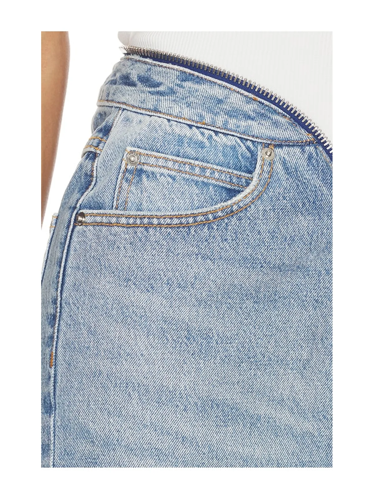Alexander Wang DIPPED V ZIP WAISTBAND スカート - 画像6