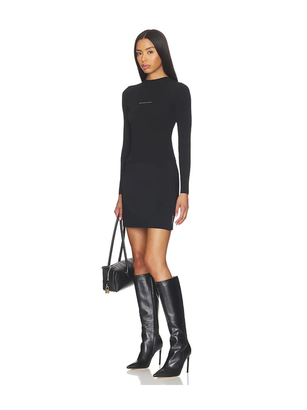 Alexander Wang MINI WITH JACQUARD LOGO SLIT スカート - 画像5
