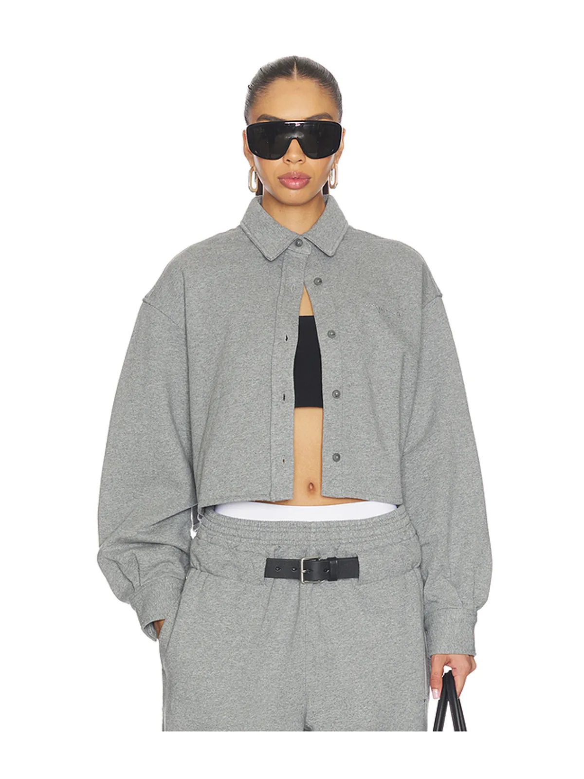 Alexander Wang CROPPED BUTTON DOWN シャツ - 画像1