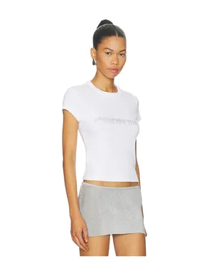 Alexander Wang BABY TEE WITH HOTFIX GRAPHIC トップ - サムネイル2