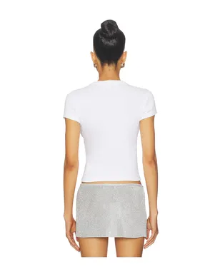 Alexander Wang BABY TEE WITH HOTFIX GRAPHIC トップ - サムネイル3