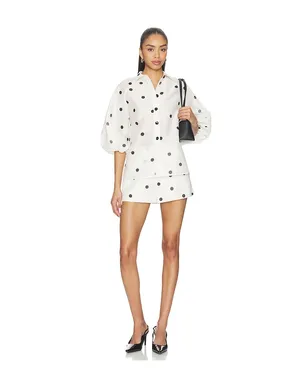 Alexis NARBONNE ショートパンツ - Ivory,Black. - サムネイル5