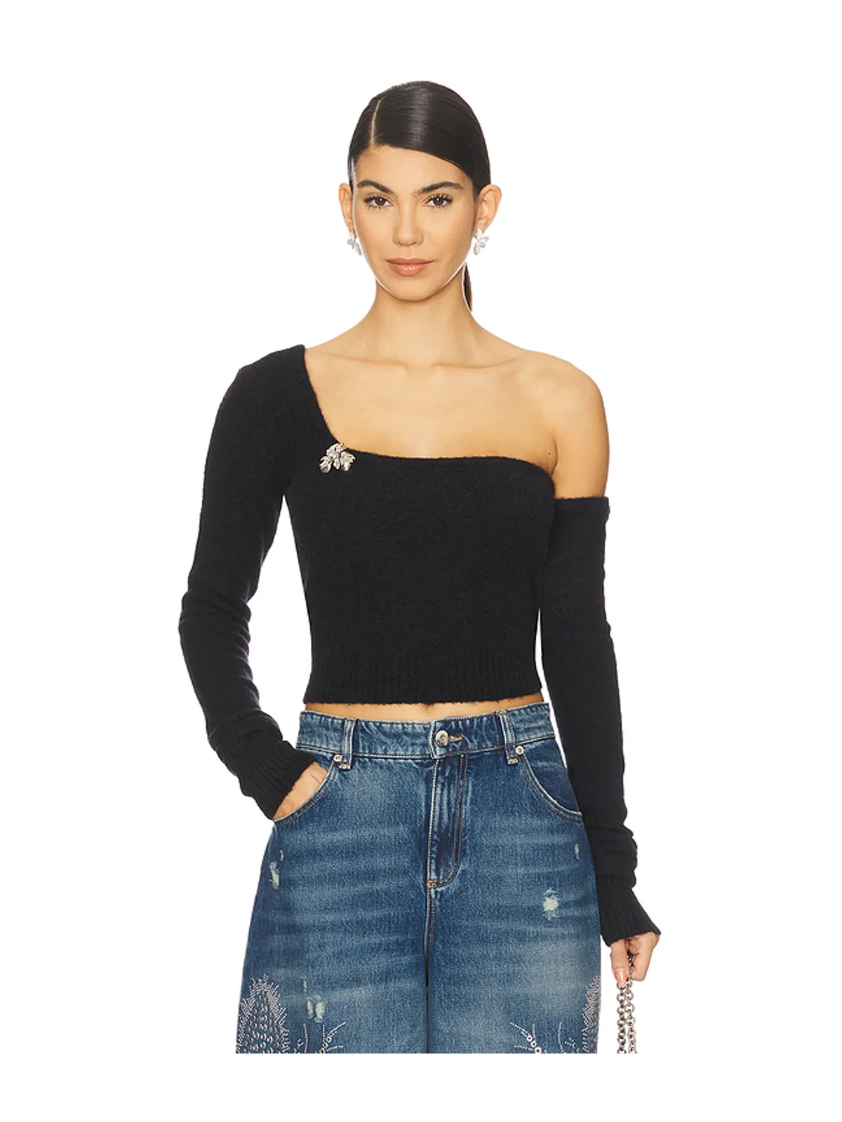 Blumarine ONE-SHOULDER KNIT セーター - 画像1