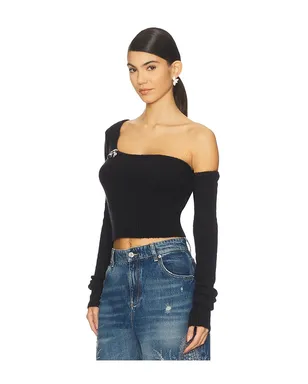 Blumarine ONE-SHOULDER KNIT セーター - サムネイル3