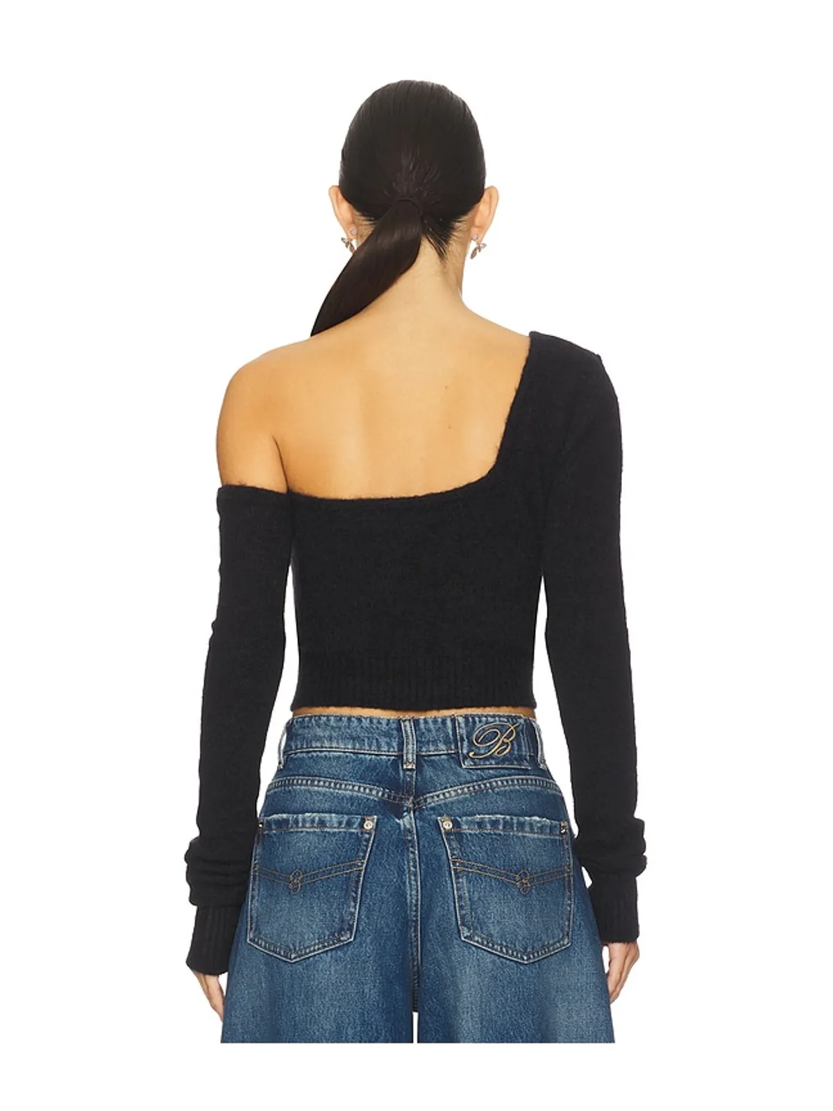 Blumarine ONE-SHOULDER KNIT セーター - 画像4