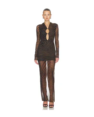 Blumarine PRINT NET ドレス - サムネイル1