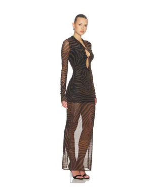 Blumarine PRINT NET ドレス - サムネイル2