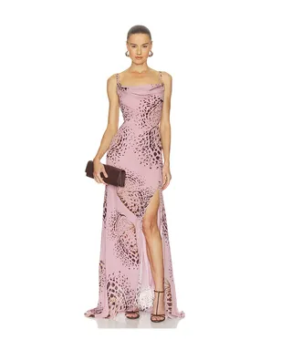 Blumarine PRINT COWL NECK ドレス - サムネイル1