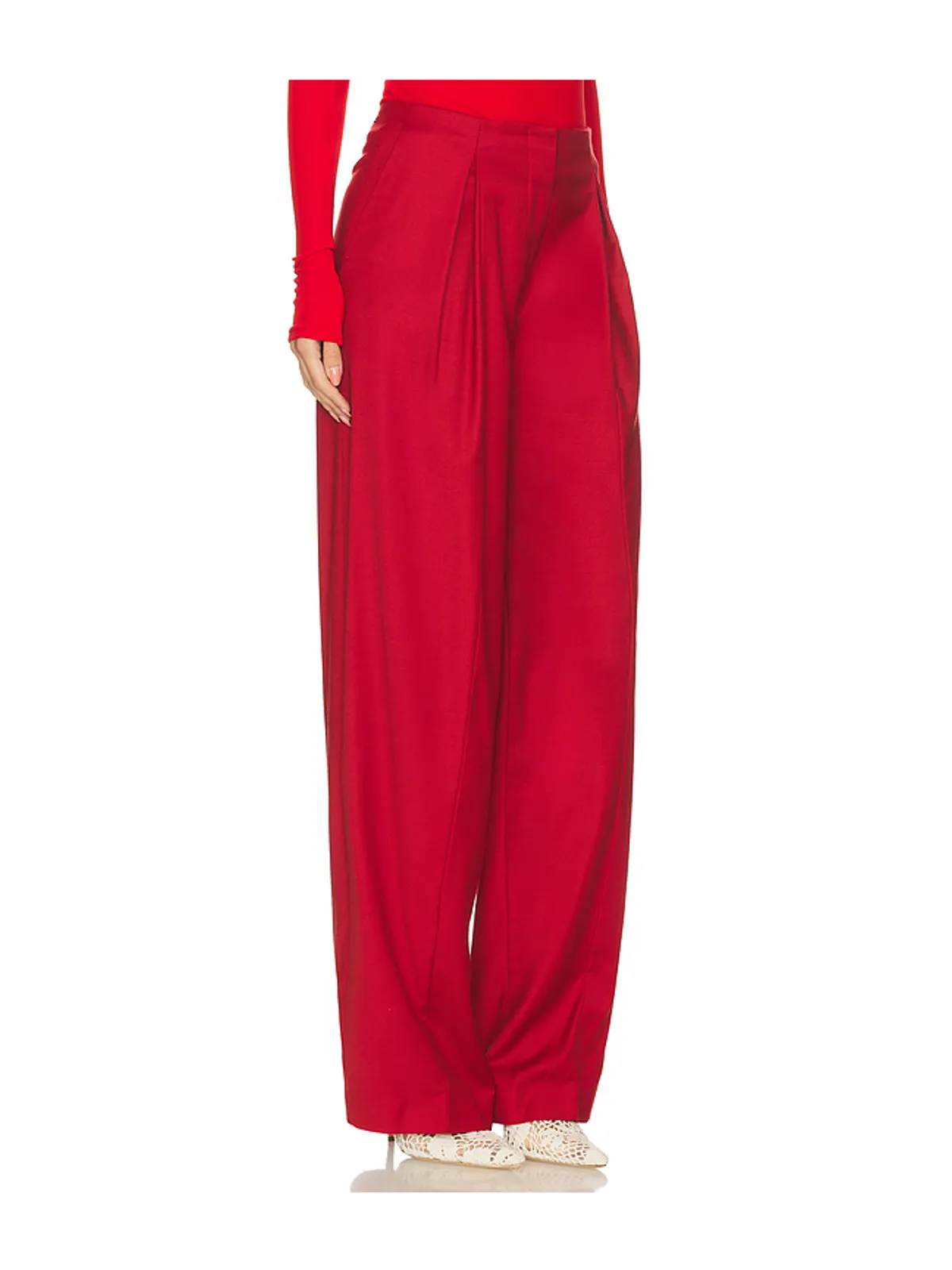 Blumarine TWILL ワイドレッグ - 画像2