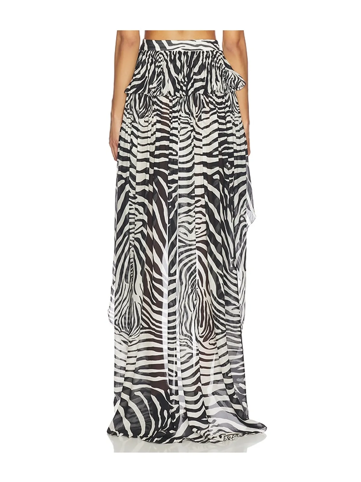 Blumarine PRINT CHIFFON スカート - Black,White. - 画像4