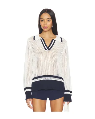 Bobi プルオーバー - White,Navy. - サムネイル1