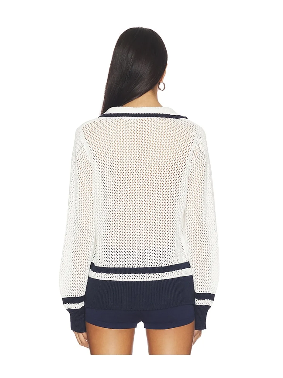 Bobi プルオーバー - White,Navy. - 画像3