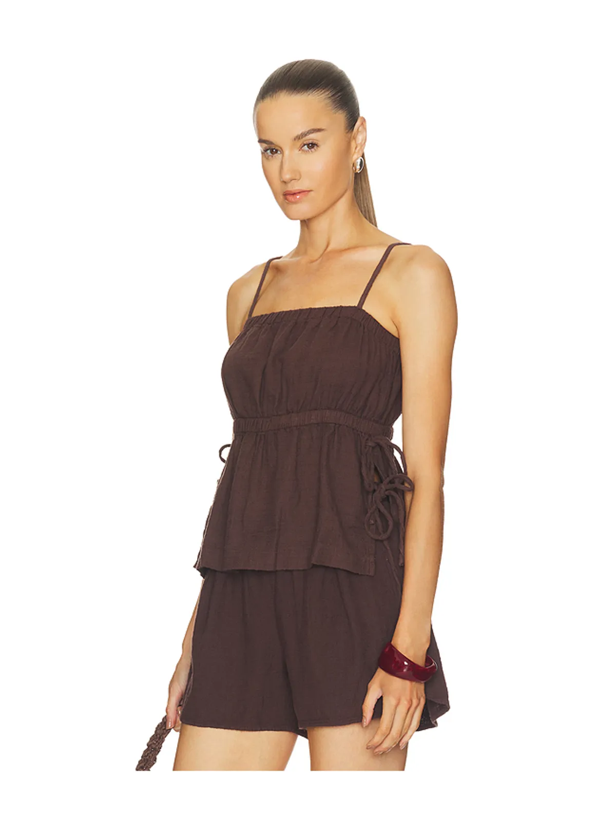 Bobi Side Tie Cami Top - 画像1